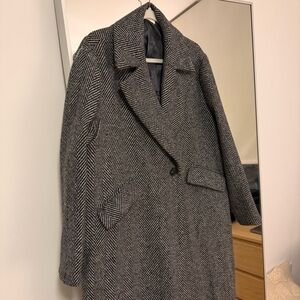 Stylish Herringbone Coat